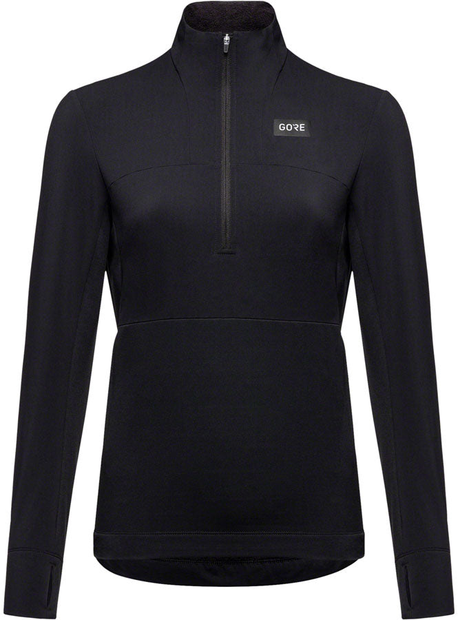 Gorewear Trail KPR Hybrid 1/2-Zip Jersey - Black Women's Small