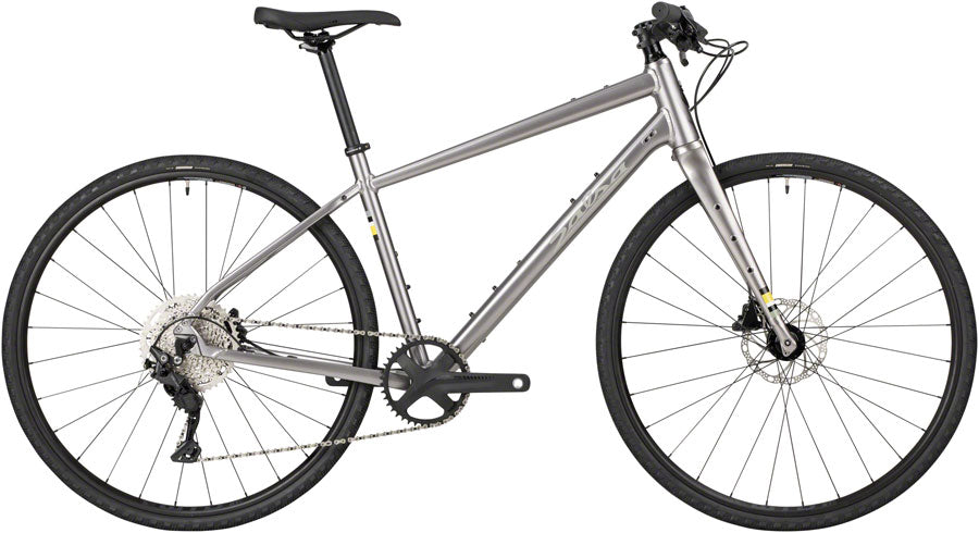 Salsa Journeyer Flat Bar Deore 10 700 Bike - 700c Aluminum Ash Grey LG