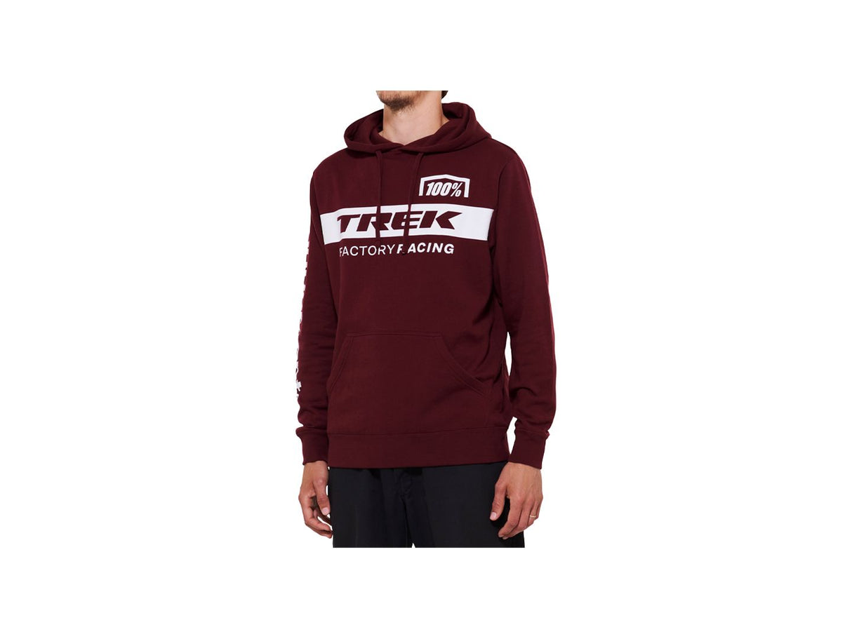 100 TFR Hoodie Large Dark Red Shirt