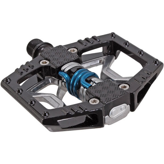 Double Shot 2 Hybrid Pedals, Black/Raw