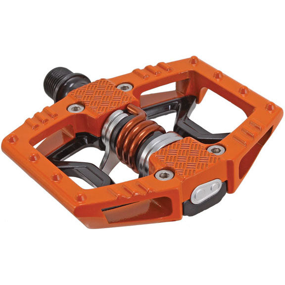 Double Shot 2 Hybrid Pedals, Orange/Black