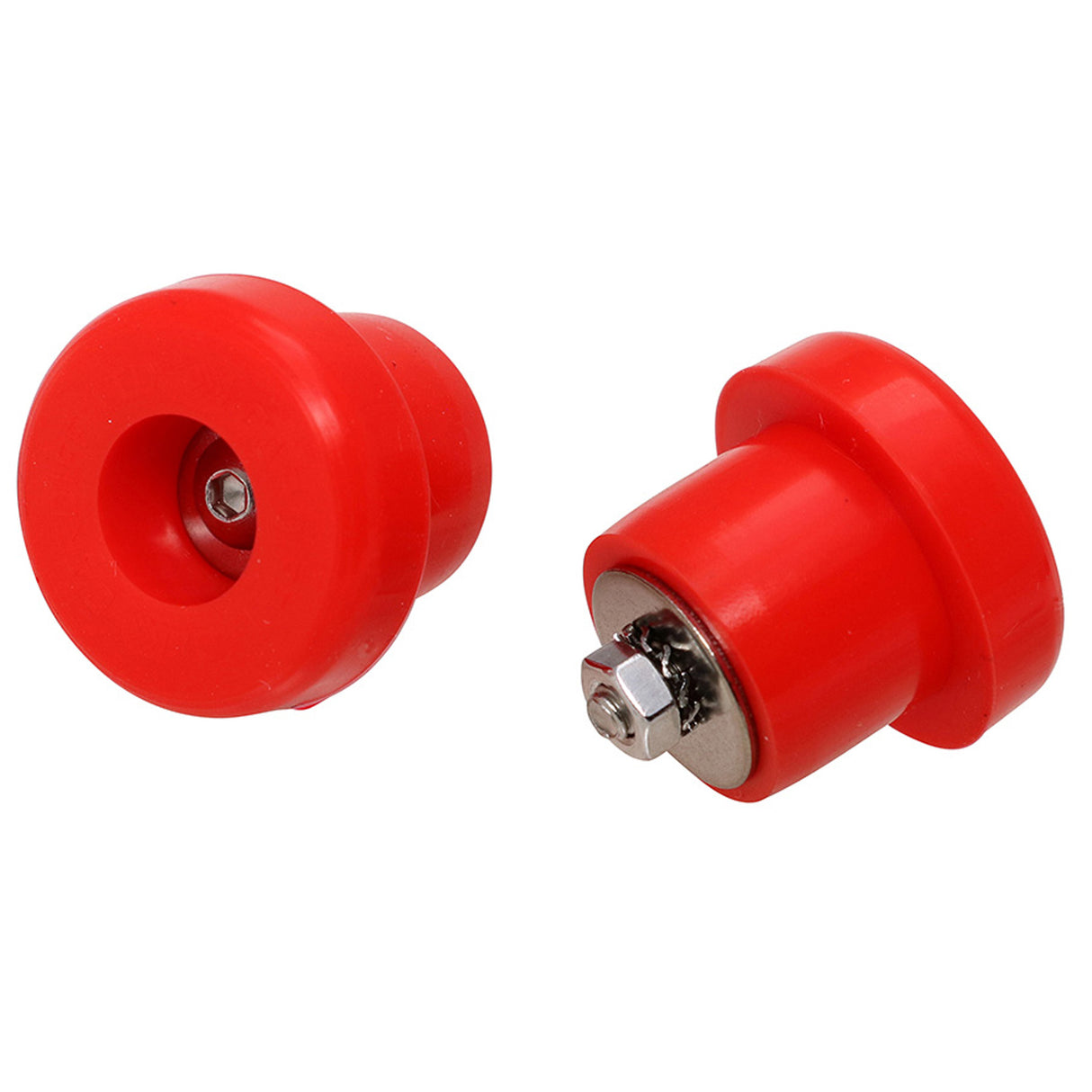 Silicone Bar End Plugs, Red