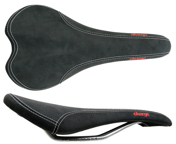 Spoon Saddle, CrMo, Black/Red Logo