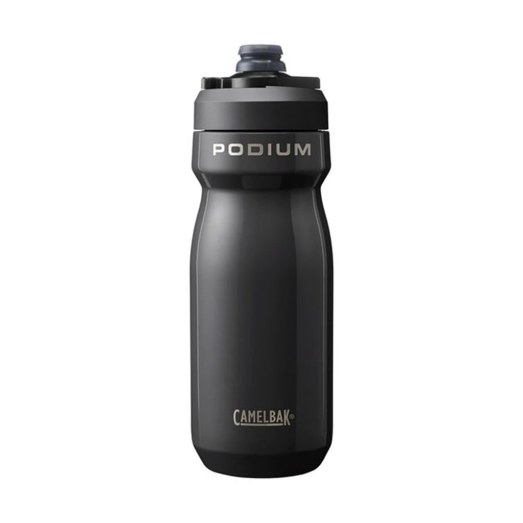 Podium Insulated Steel Bottle, Black, 18oz