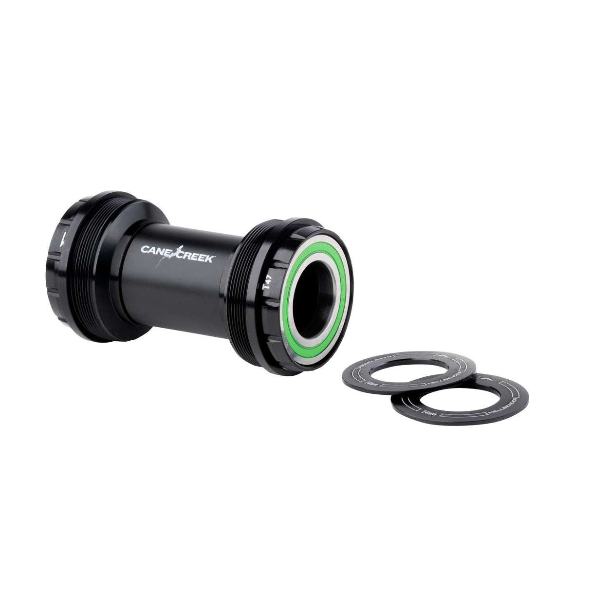Hellbender 70 T47 External BB, 24mm, 68/73mm, Black