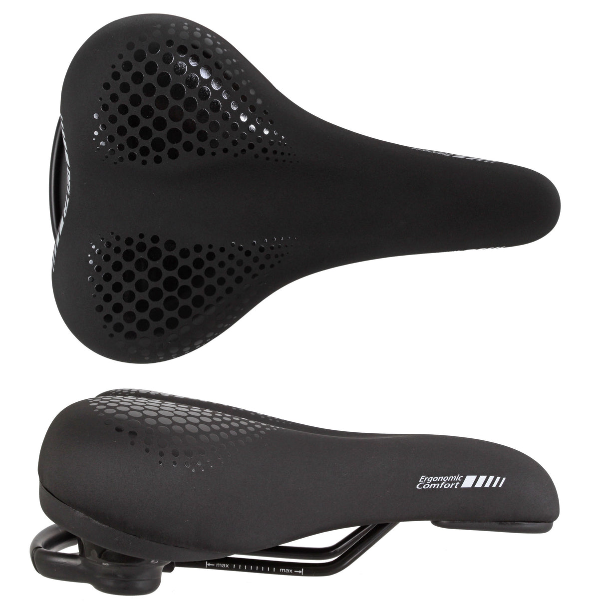 Delta Comfort Saddle, 260x170, Black