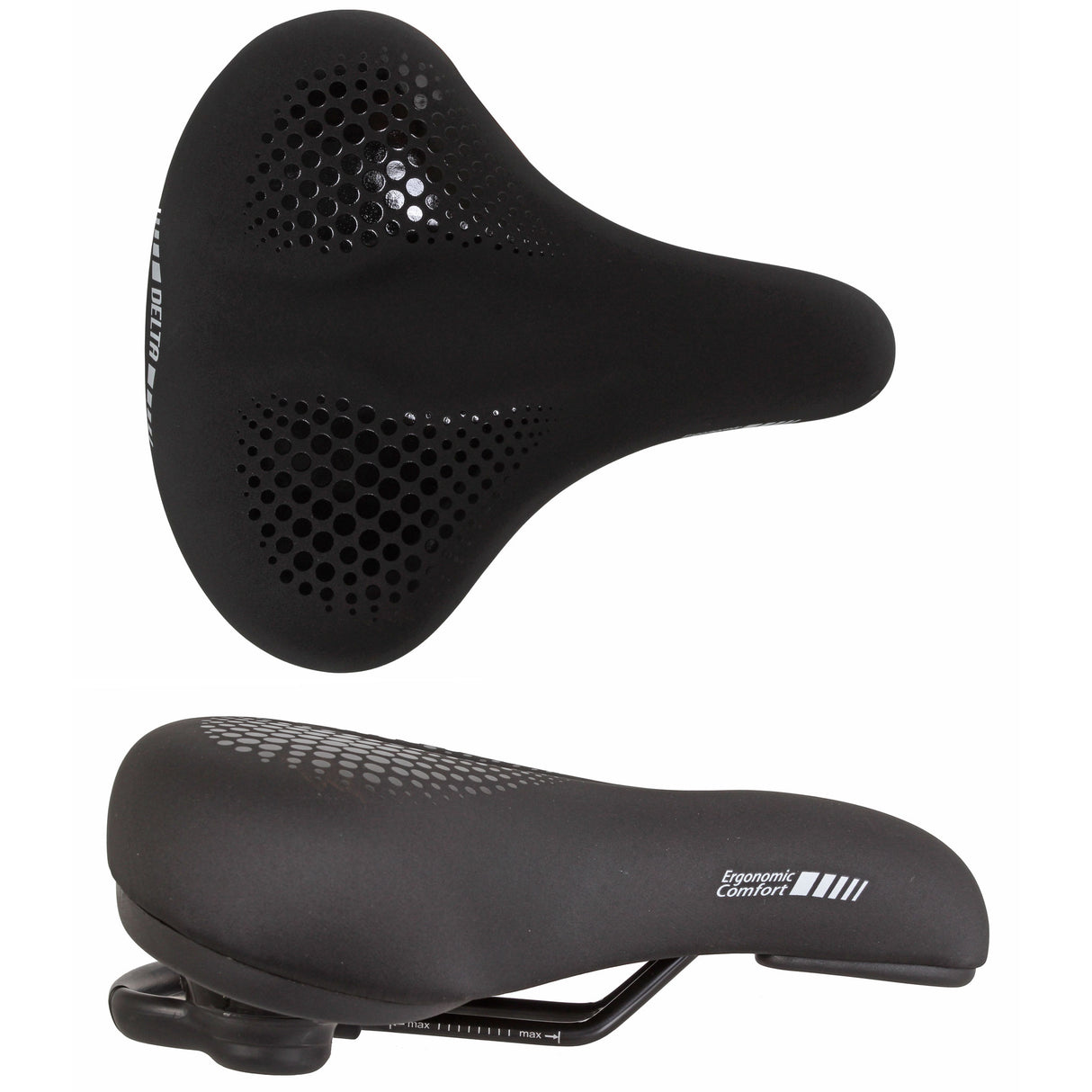 Delta Comfort Saddle, 255x220, Black