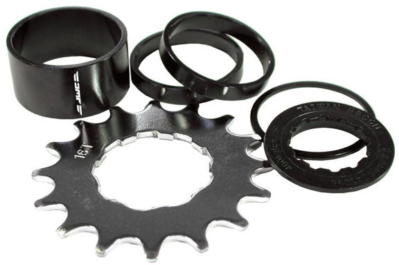 Singlespeed Spacer Kit, 16t - Black