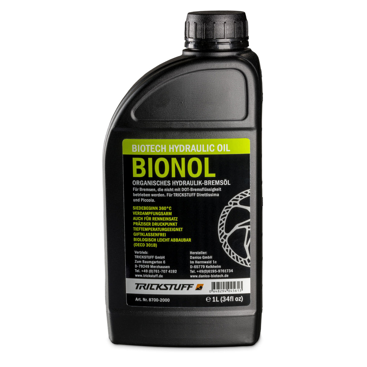 Bionol Brake Fluid, 1 Liter Bottle