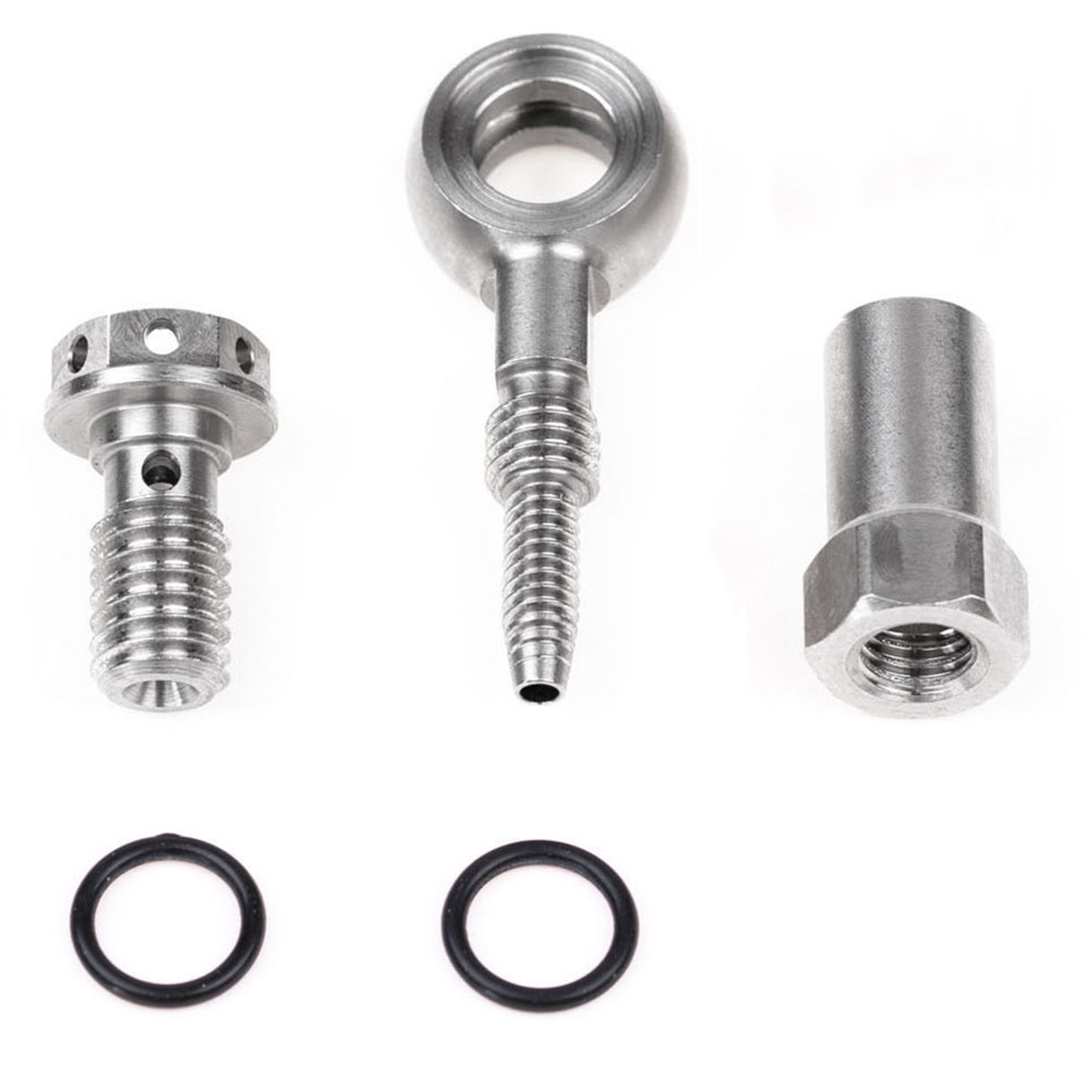 Banjo Kit For 5mm Goodridge Hose, Silver, Each