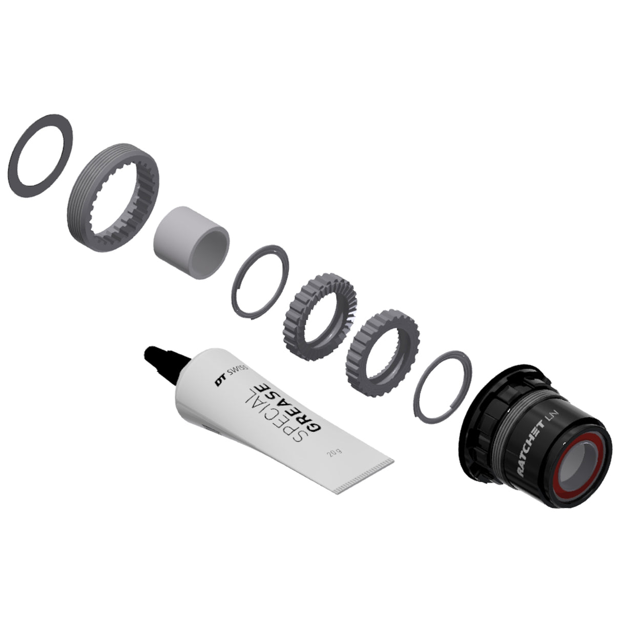 370 Ratchet LN 36t Upgrade Kit, XD FH Body