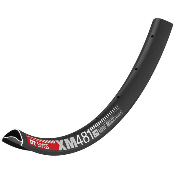 XM 481 Tubeless Ready 27.5" Disc Rim, 32h, Black