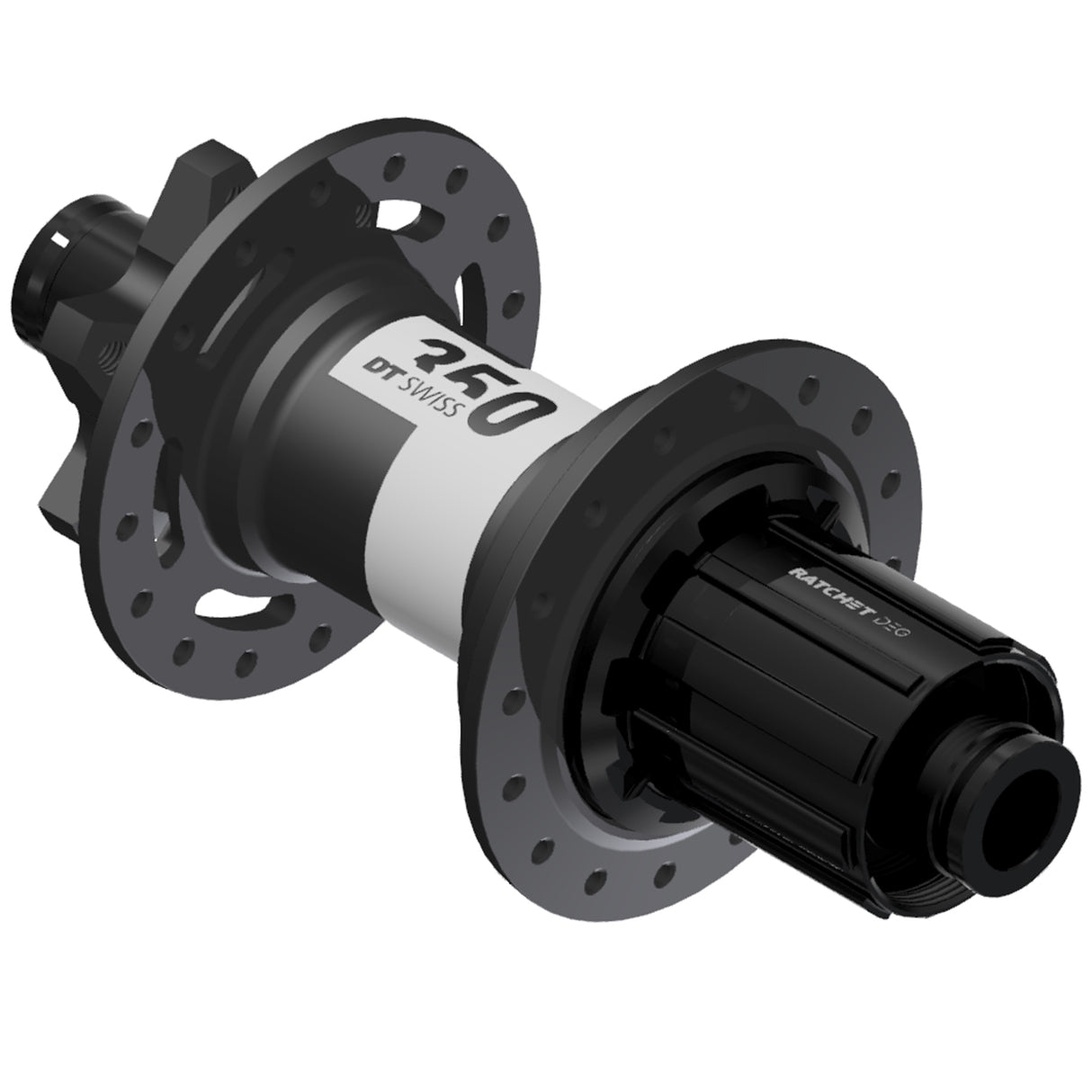 350 DEG 6B-Disc Rear Hub, 28h, 12x148mm, HG