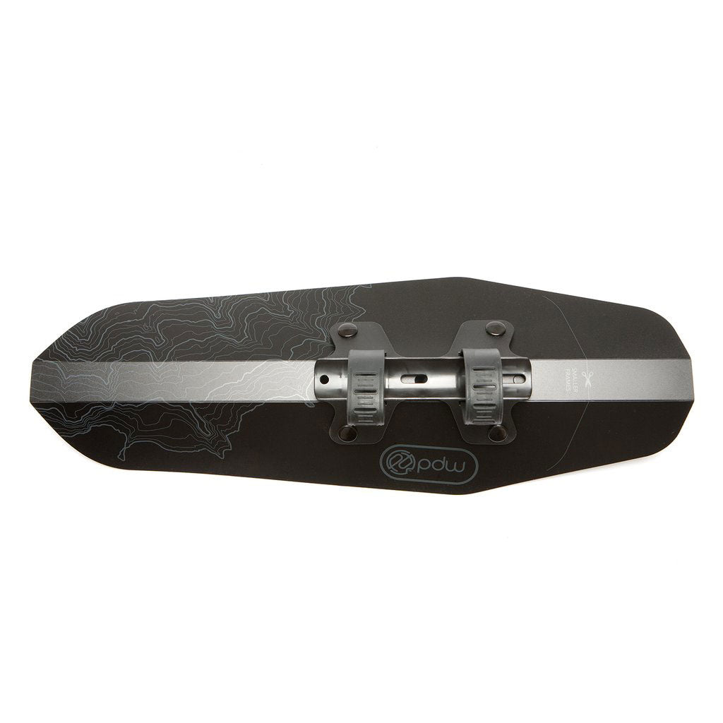 Mud Shovel 6.5 Front Fender, Black - Downtube