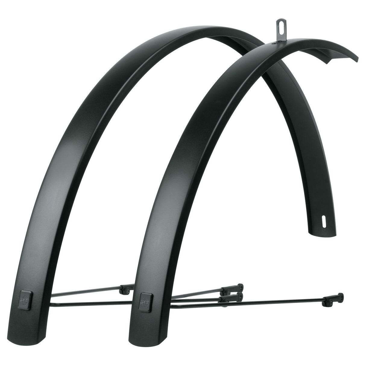 Edge AL 46 Fender Set, Black - 40mm