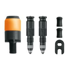 Clik Tec Valves And Adapter, Presta Conversion, Pair