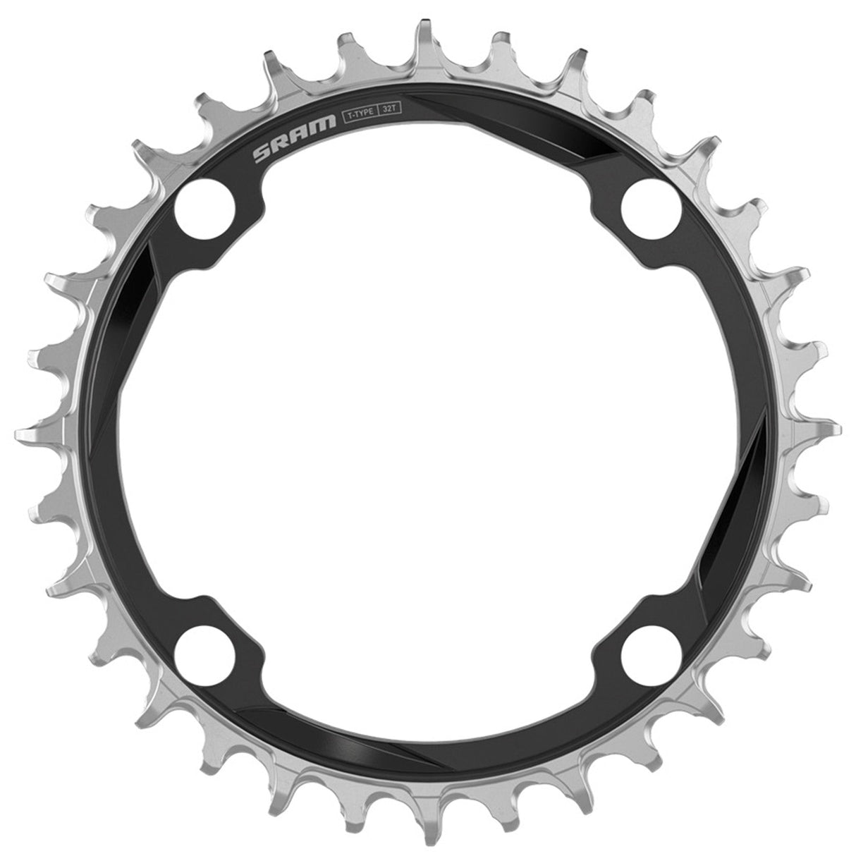 SRAM XX Downhill T-Type Chainring - 34t 12-Speed 104mm BCD 3mm Offset CNC Aluminum BLK