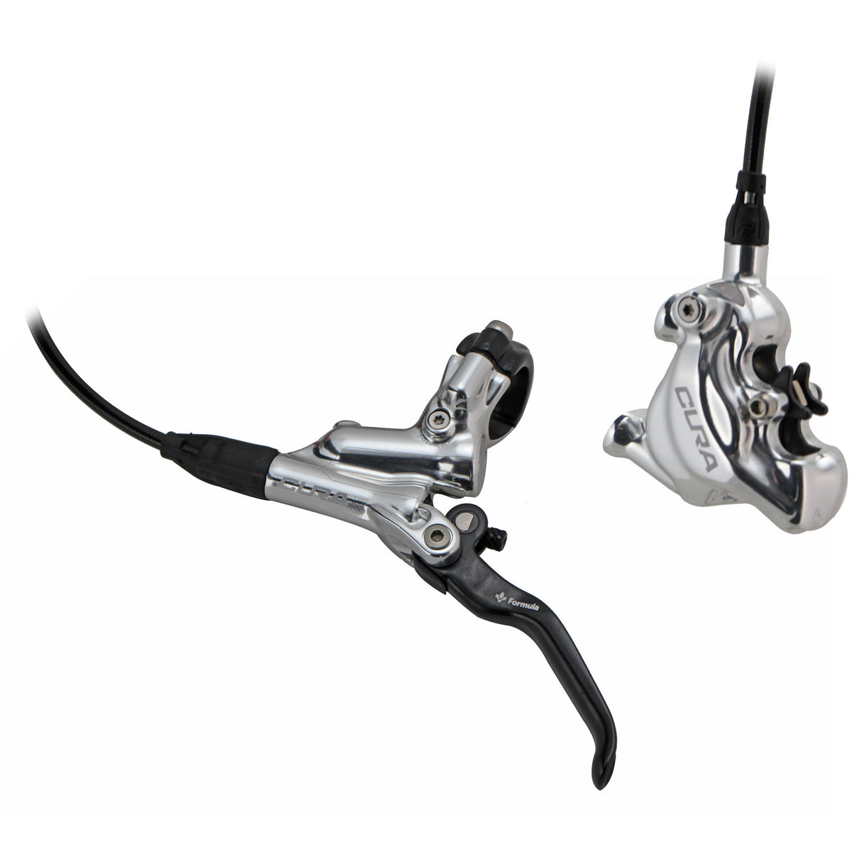 CURA Disc Flat Mount Brake Kit, Front or Rear, Silver