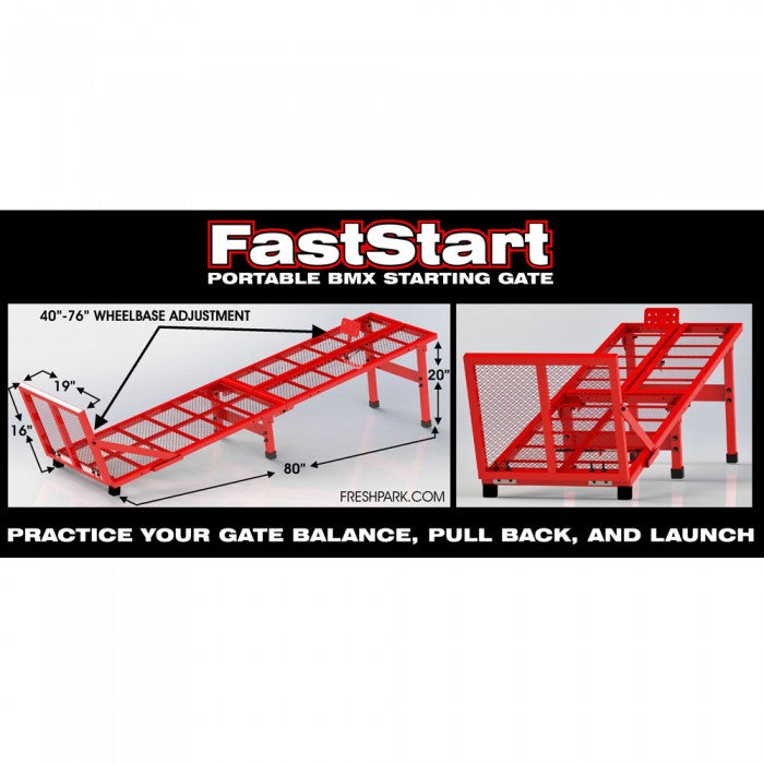 BMX FastStart Portable Starting Gate with Grip Tape