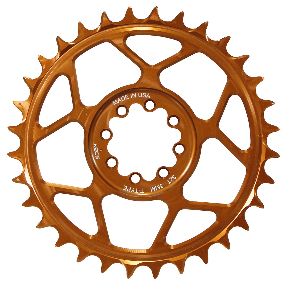 T-Type 8-Bolt Chainring, 3mm Offset, 32T, Kash