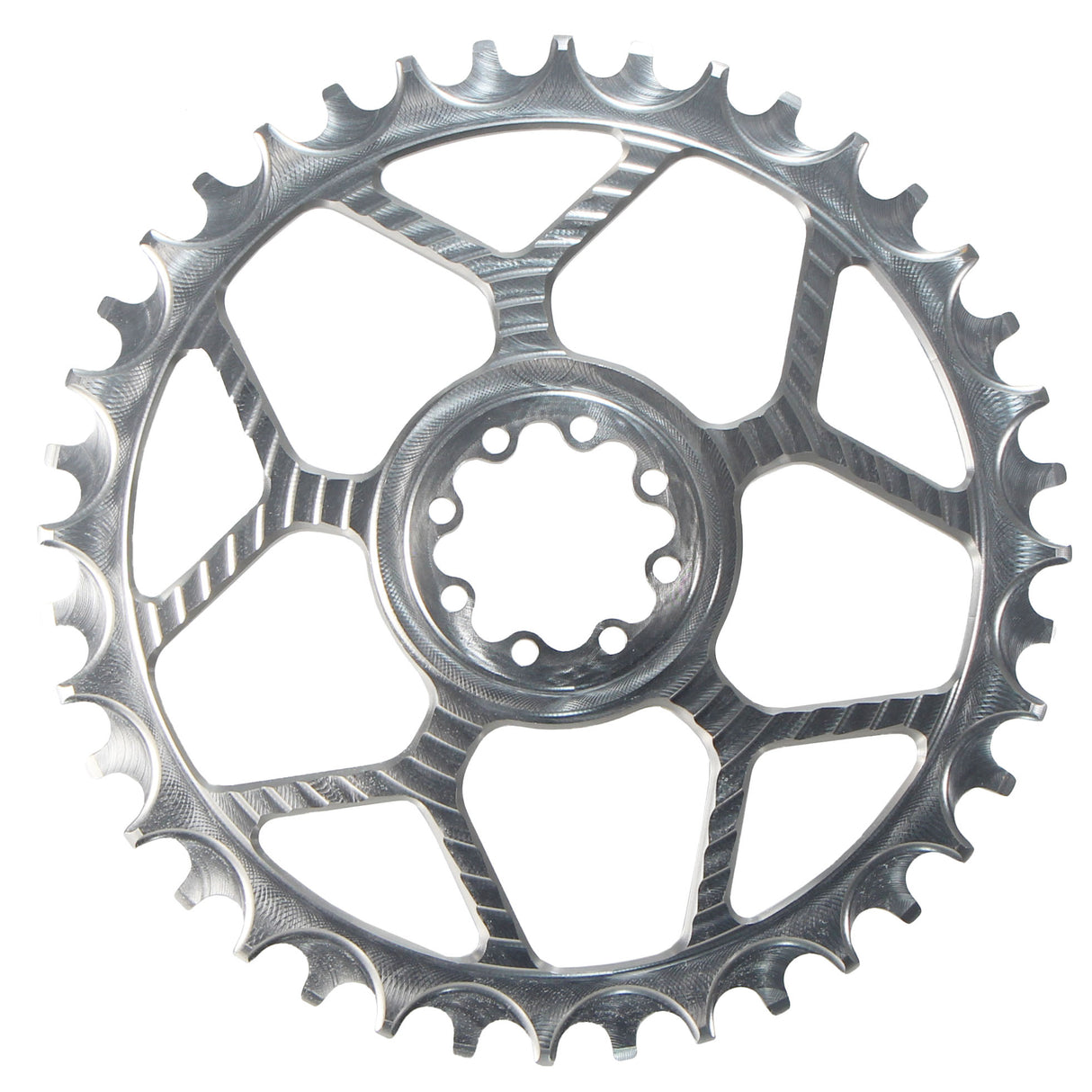 Aluminum Road Chainring, 8-Bolt Sram, 42T, Raw