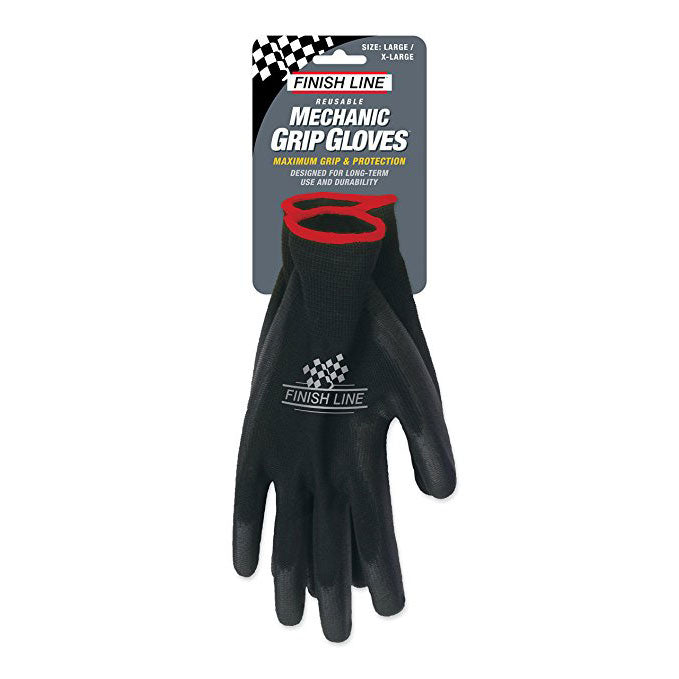 Mechanic's Grip Gloves, Large/X-Large, Black