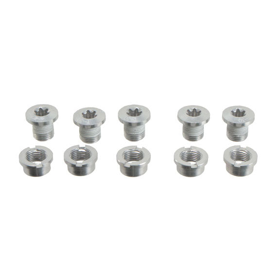 Torx Single Ring Bolt Set, Silver Aluminum