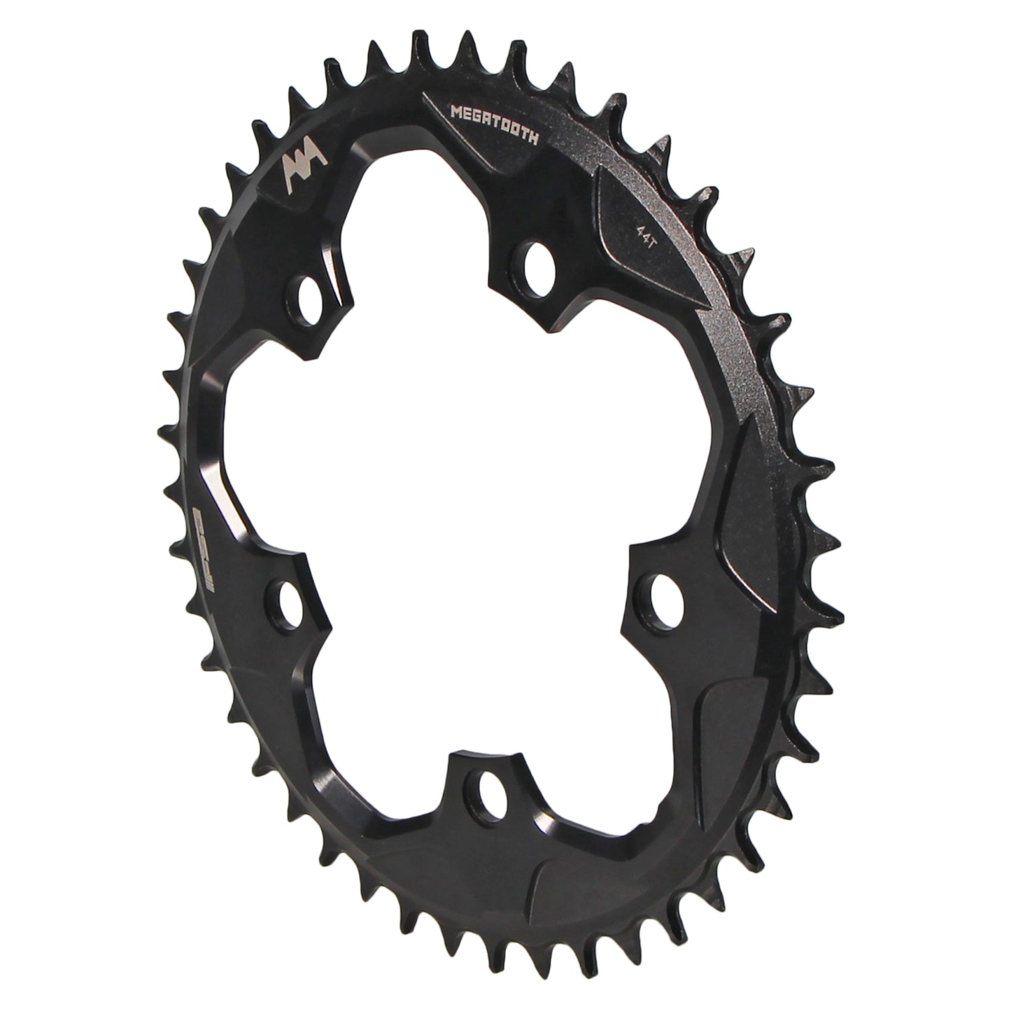 Full Speed Ahead Super Road Megatooth Chainring - 44t 110mm BCD 5-Bolt Aluminum For 1x11-Speed BLK
