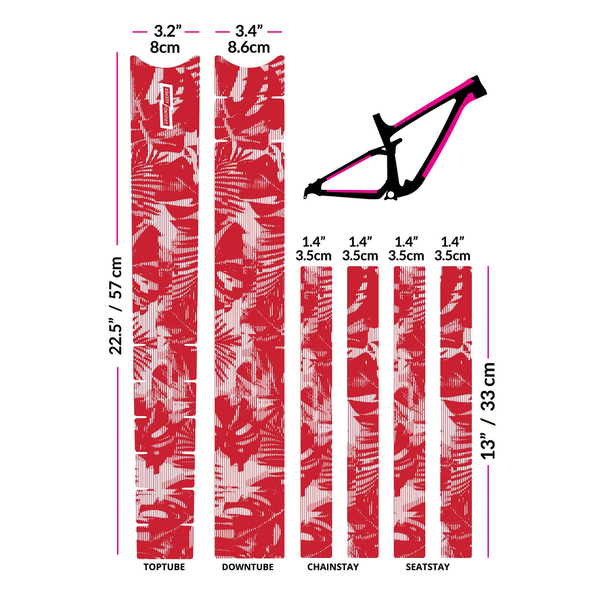 Frame Keeper, Tropical Glitch Strawberry Matte NLS
