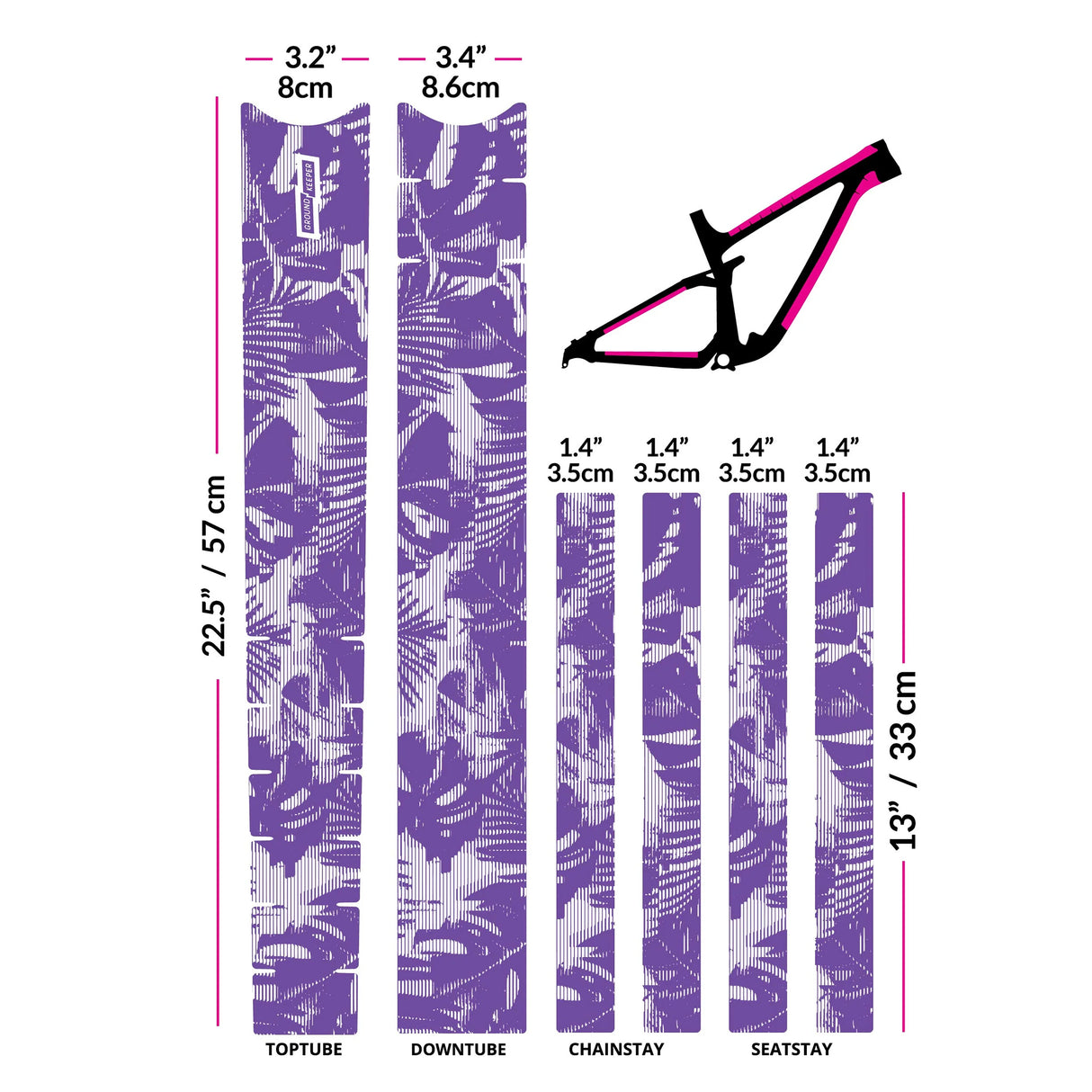 Frame Keeper, Tropical Glitch Grape Matte NLS