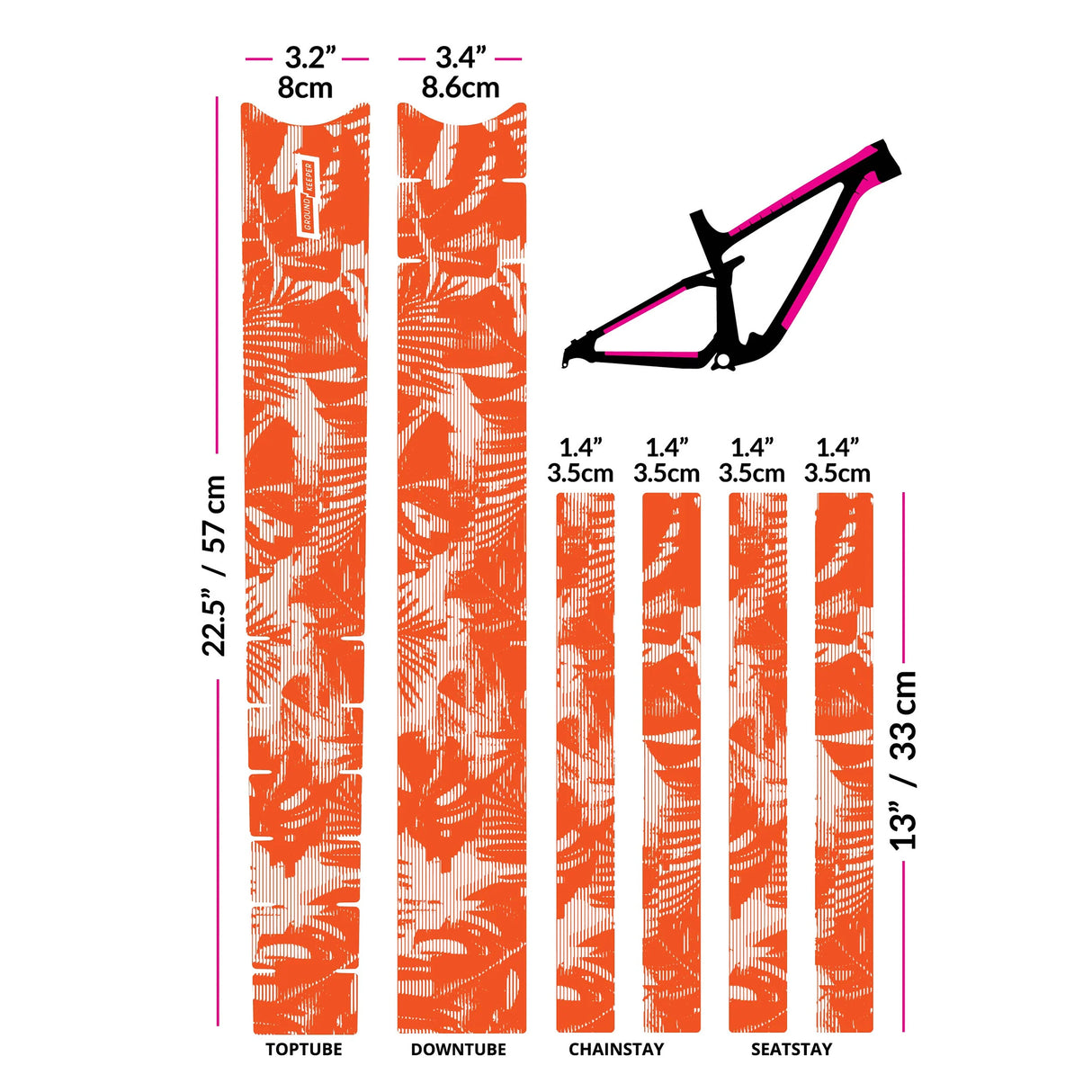 Frame Keeper, Tropical Glitch Guava Glossy NLS