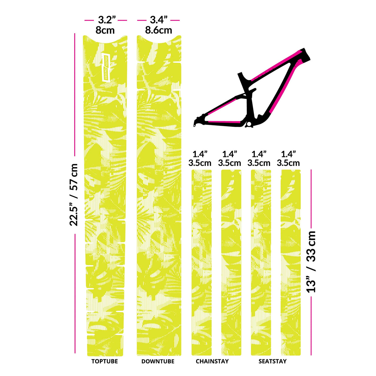 Frame Keeper, Tropical Glitch Lemon Glossy NLS