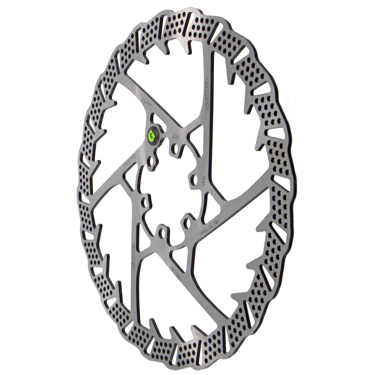 160mm Rotor, 6-Bolt , 1.8mm, Shark, Silver