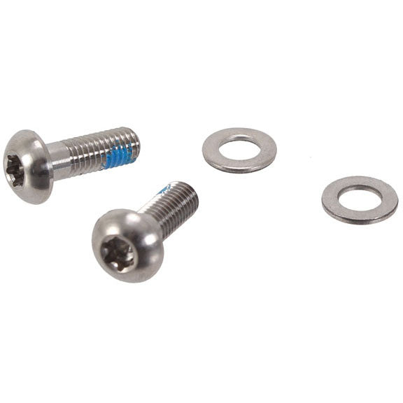 Flat Mount Bolts, 15mm Titanium T25, Pair
