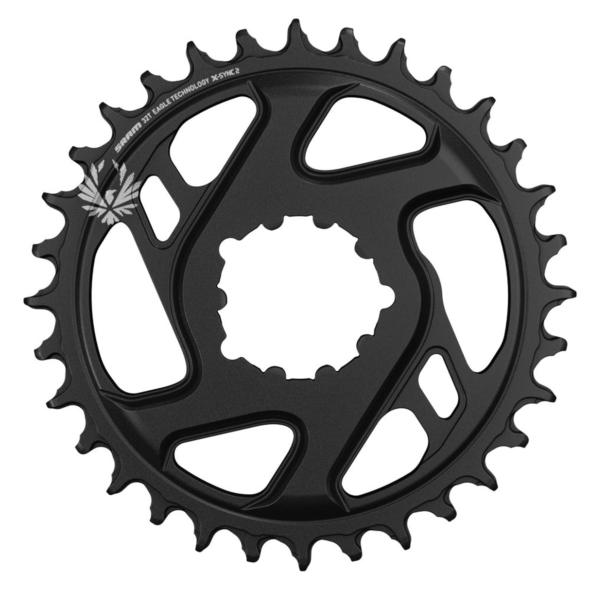 X-Sync Eagle 12sp Boost DM Chainring Forged 32t, Black
