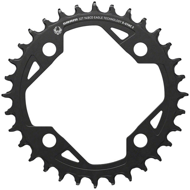 X-Sync 12sp Chainring, Eagle, 94BCD, E-MTB, 30t, Black
