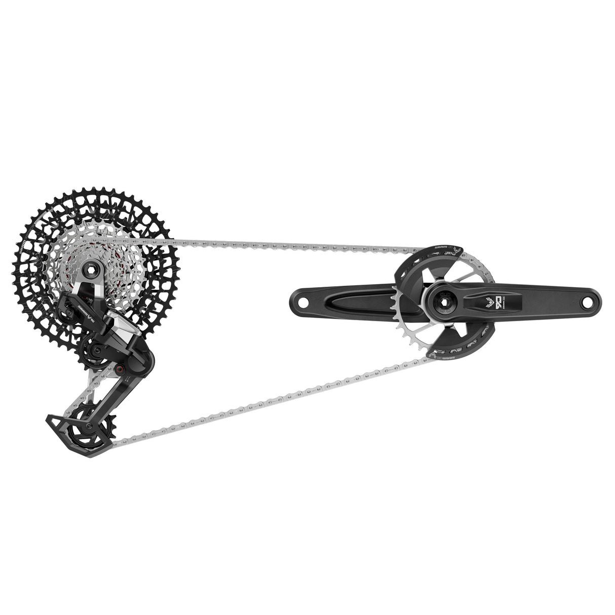 Eagle 90 T-Type Groupset, 165mm, Black