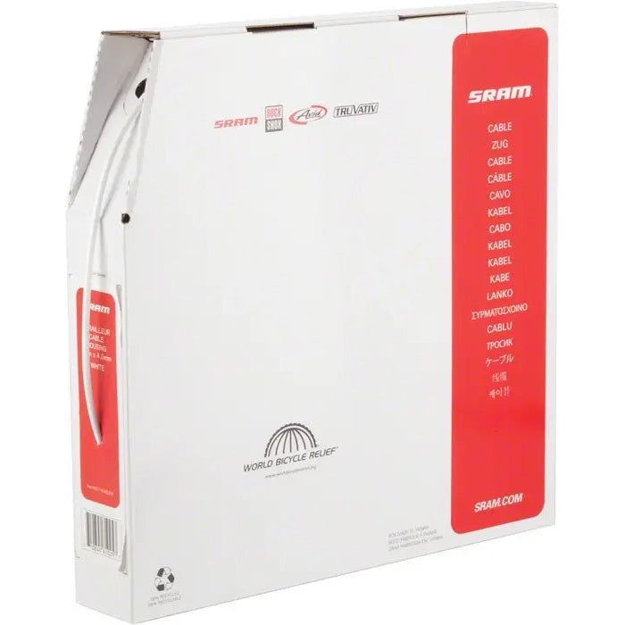 4mm Shift Cable Housing, 30M, White