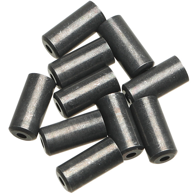 5mm Brass Brake Ferrules, Black, 100/Count