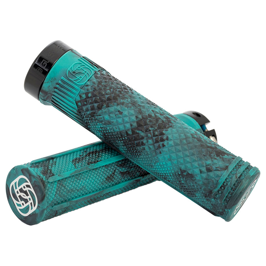 S2 X-Soft Grips, Black/Teal - Pair