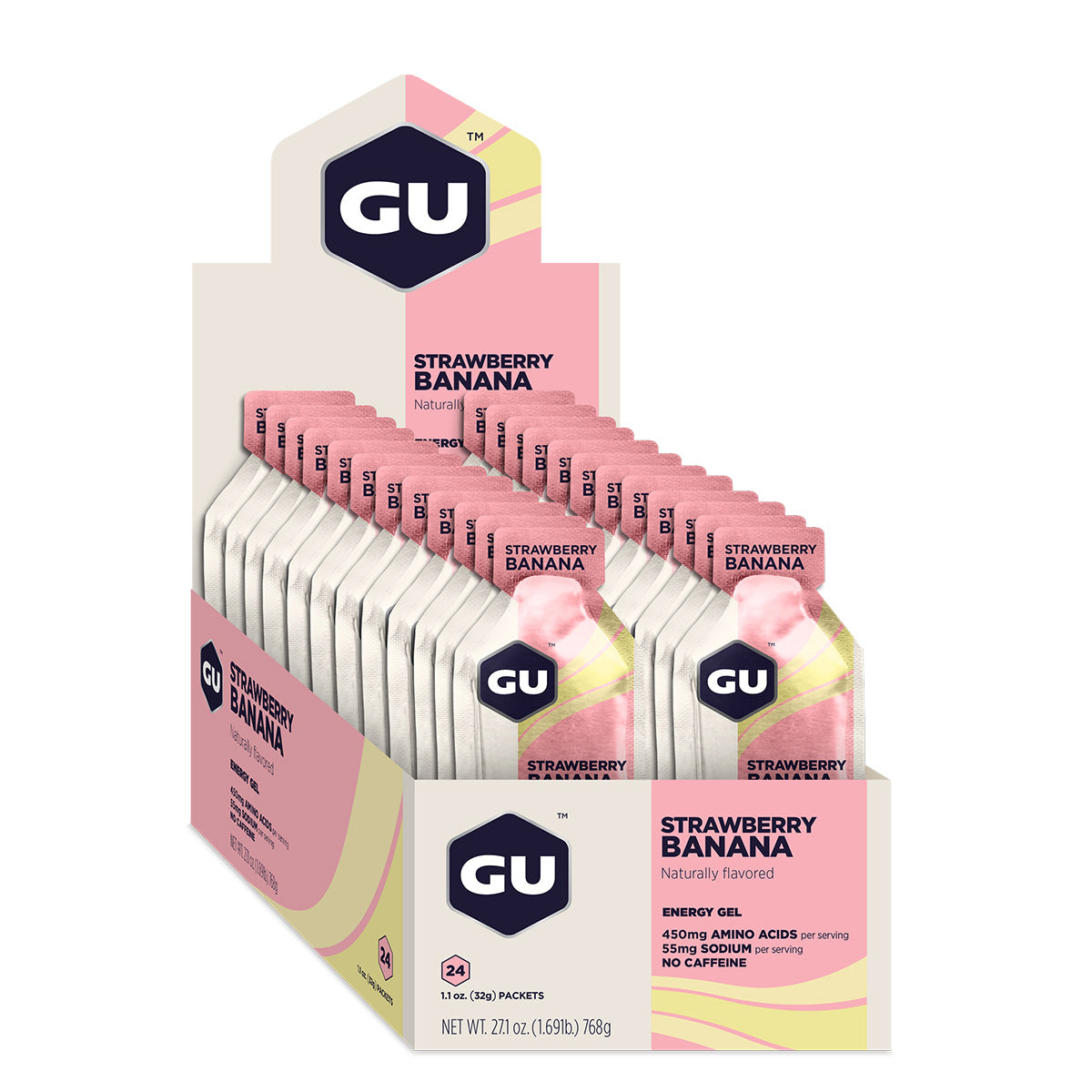 Energy Gel, Strawberry Banana, 24/Count