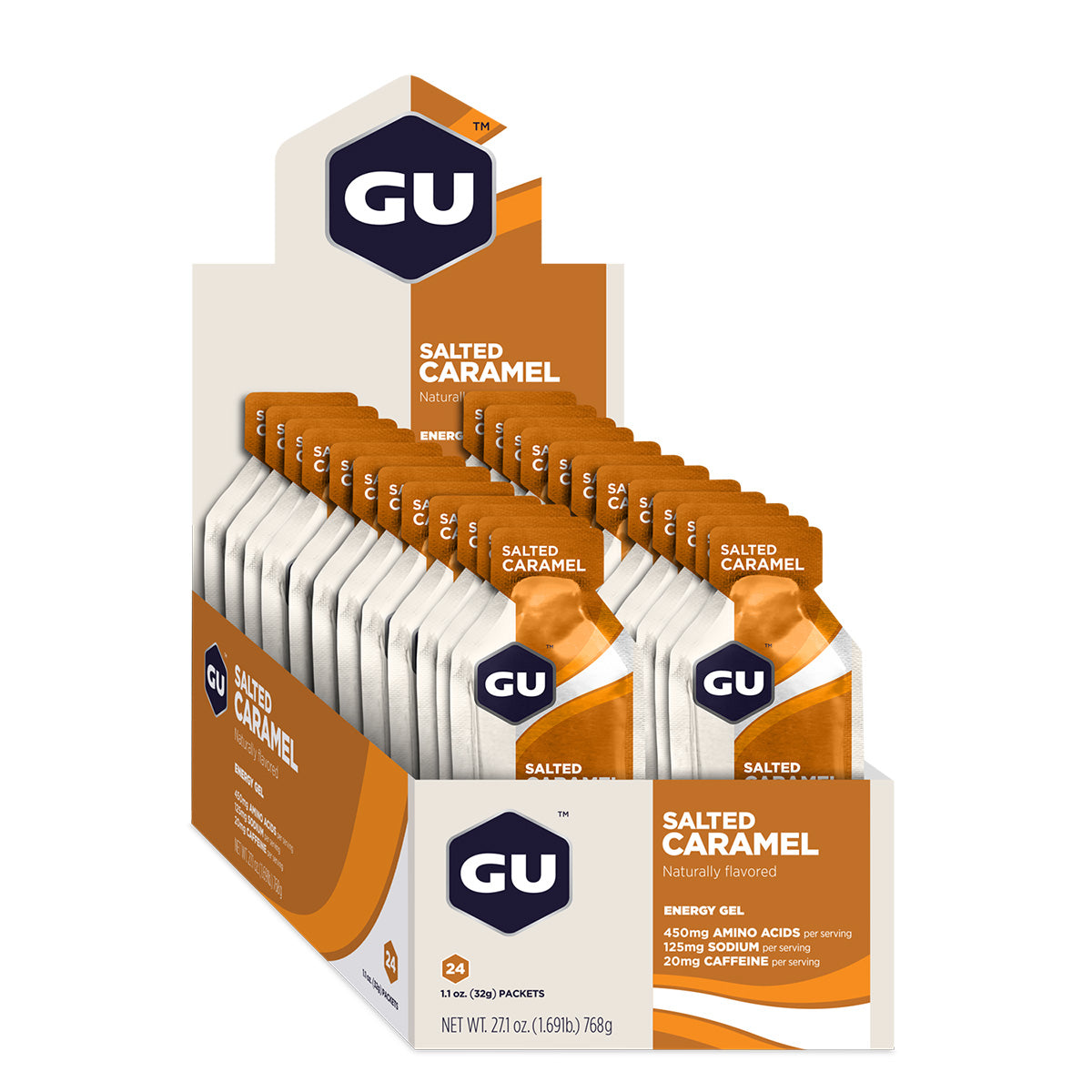 Energy Gel, Salted Caramel, 24/Count