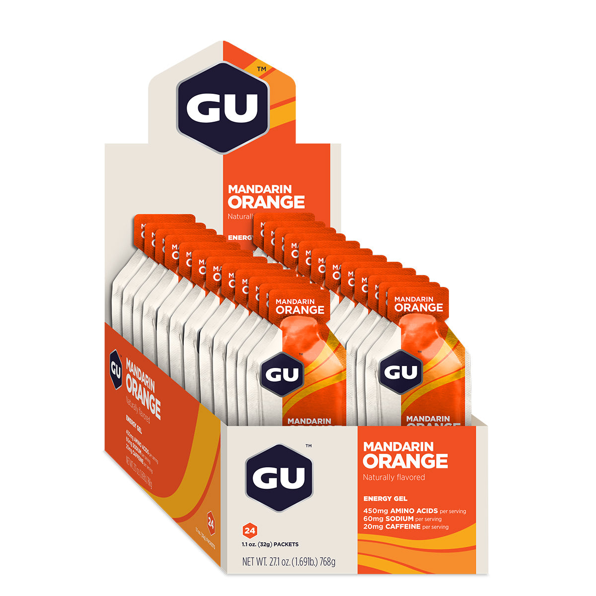 Energy Gel, Mandarin Orange, 24/Count