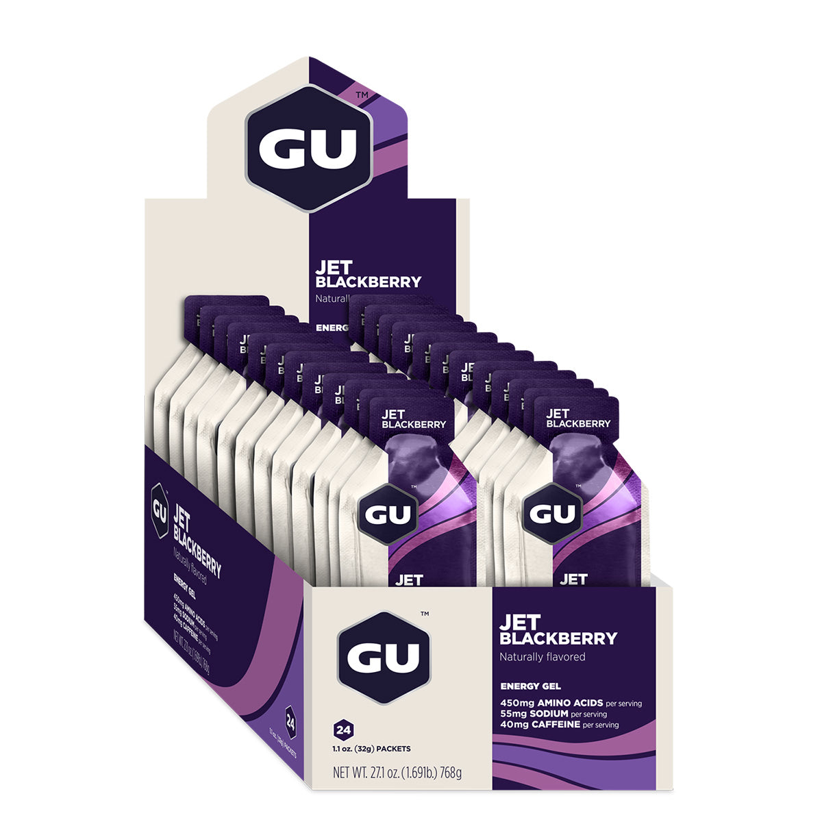 Energy Gel, Jet Blackberry, 24/Count