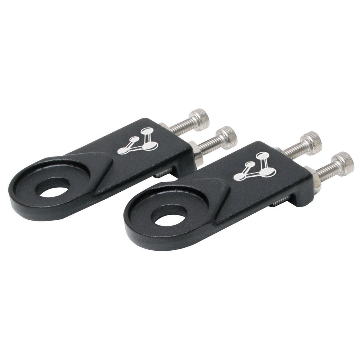 Chain Tensioners, (10mm) Black - Pair
