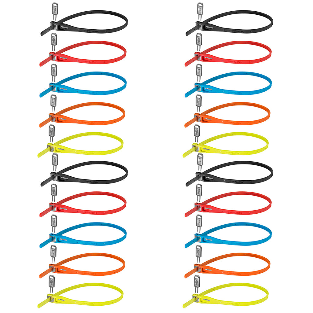 Z Lok 20 Count Zip Key Lock, Multi Color