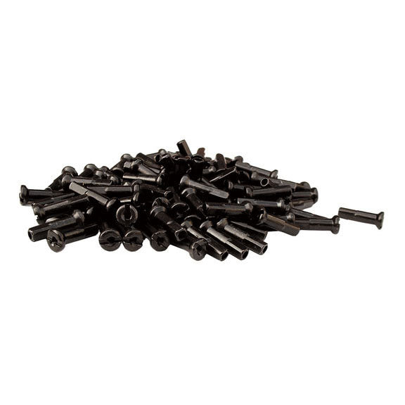 14g Alloy Nipple, 12mm, Black, 50/Count