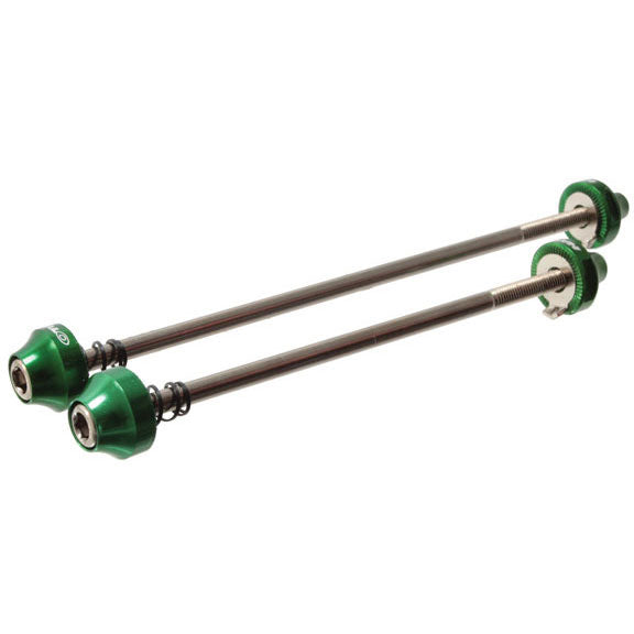 Hex Key Wheel Skewers, F/R, Green