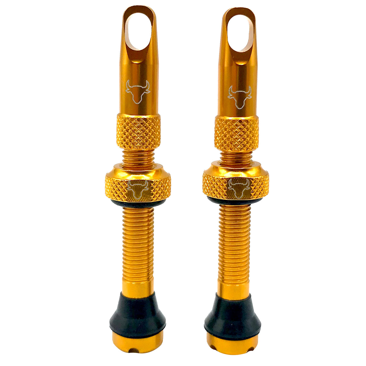 Tubeless Valve Stem, 42mm (Pair) - Gold