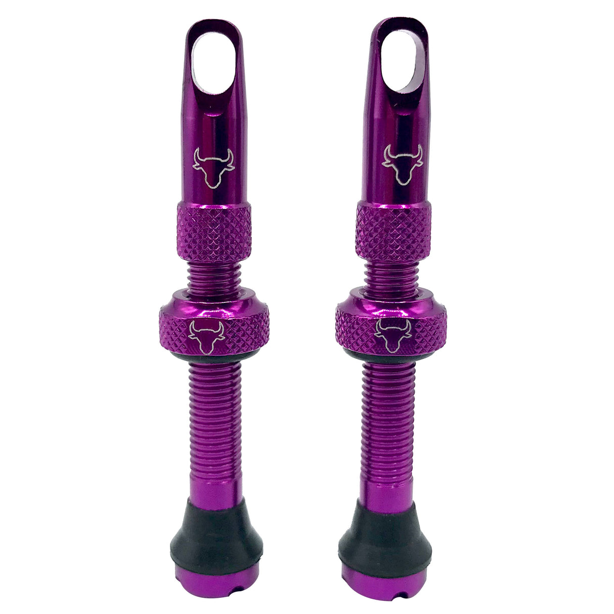 Tubeless Valve Stem, 42mm (Pair) - Purple